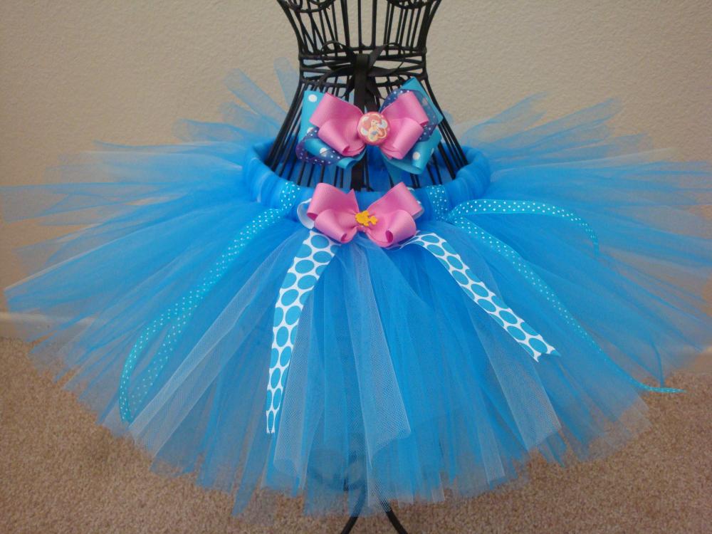 Mermaid inspired tutu and bow